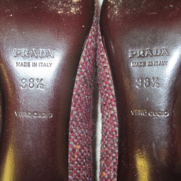 PRADA Women Shoes Size 38.5 Made in Italy - Picture 8 of 13